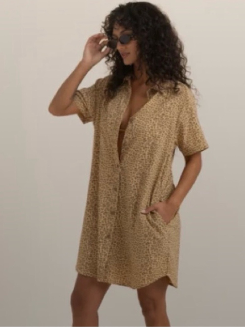 Roark Bless Up Dress in Leopard Print - Picture 2 of 9
